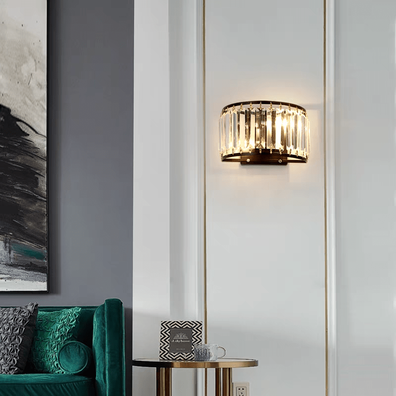 Applique murale retro en Crystal et en métal │ BOZA - product_type_Floor lamp arc