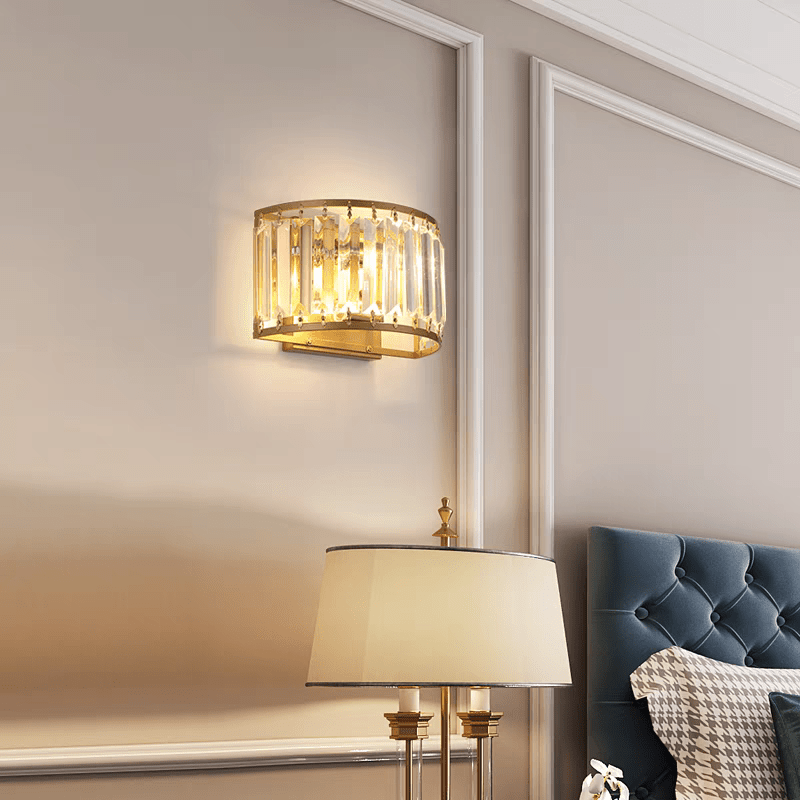 Applique murale retro en Crystal et en métal │ BOZA - product_type_Floor lamp arc