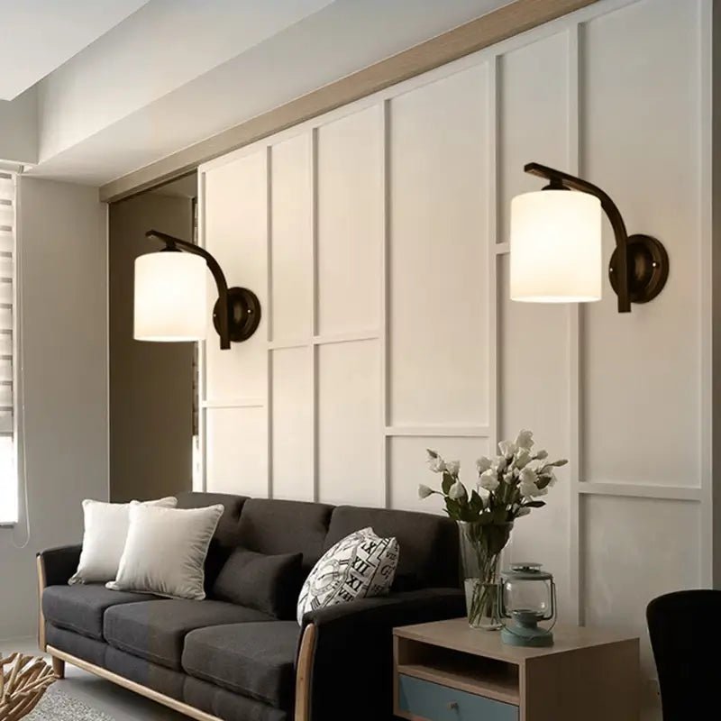 Applique murale retro en métal et en verre │ BECCA - product_type_Floor lamp arc