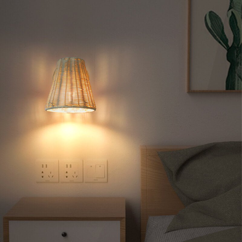 Applique murale rotative en rotin conique │ CONICA - product_type_Floor lamp arc