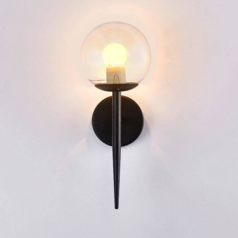 Applique murale vintage avec métallique avec abat - jour en verre│ LOAN - product_type_Floor lamp arc