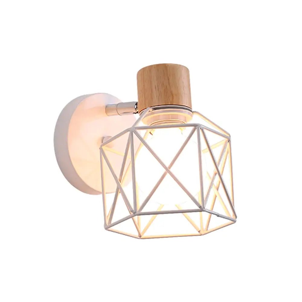 Applique murale vintage en bois et en acier│ HILONA - product_type_Floor lamp arc