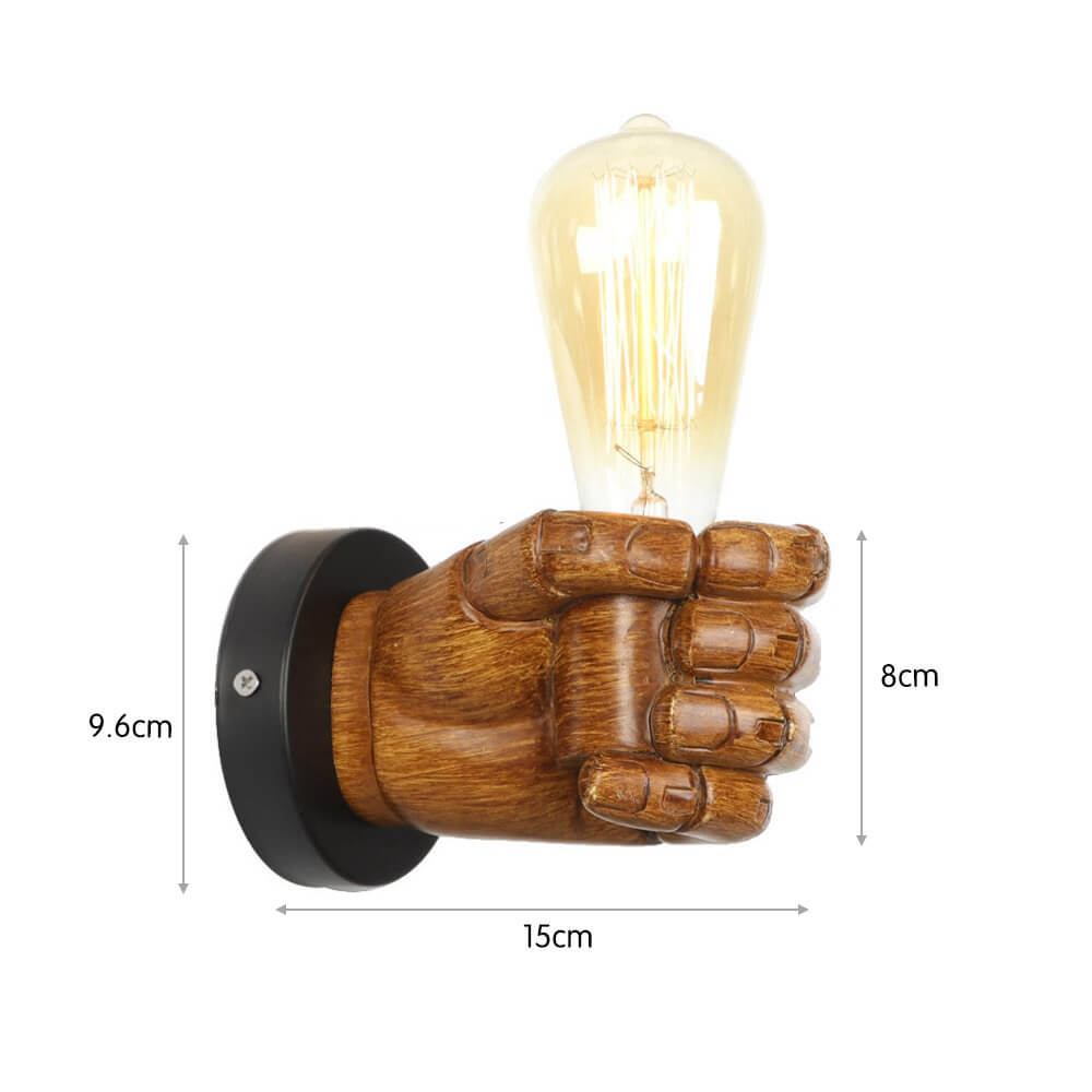 Applique murale vintage en bois et en métal │ HAND - product_type_Floor lamp arc