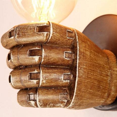 Applique murale vintage en bois et en métal │ HAND - product_type_Floor lamp arc
