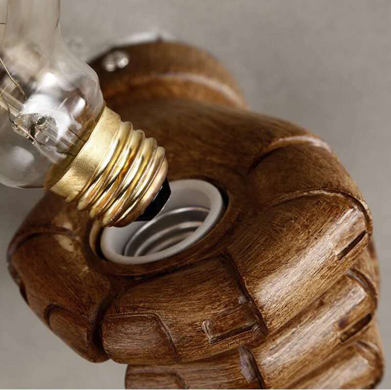 Applique murale vintage en bois et en métal │ HAND - product_type_Floor lamp arc