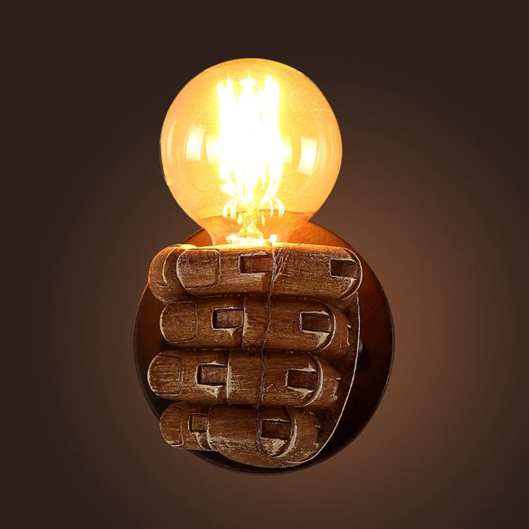 Applique murale vintage en bois et en métal │ HAND - product_type_Floor lamp arc