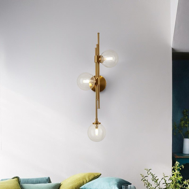 Applique murale vintage métallique avec abat - jour en verre│ SKURT - product_type_Floor lamp arc
