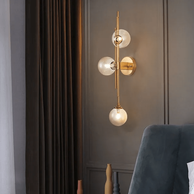 Applique murale vintage métallique avec abat - jour en verre│ SKURT - product_type_Floor lamp arc