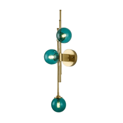 Applique murale vintage métallique avec abat - jour en verre│ SKURT - product_type_Floor lamp arc