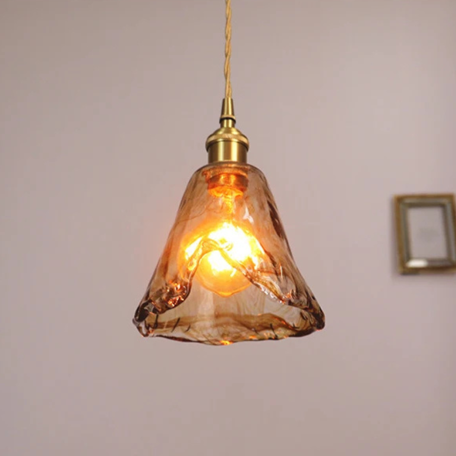 Suspension en verre vintage VALENKA