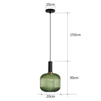 Suspension en verre nervurée YARVA