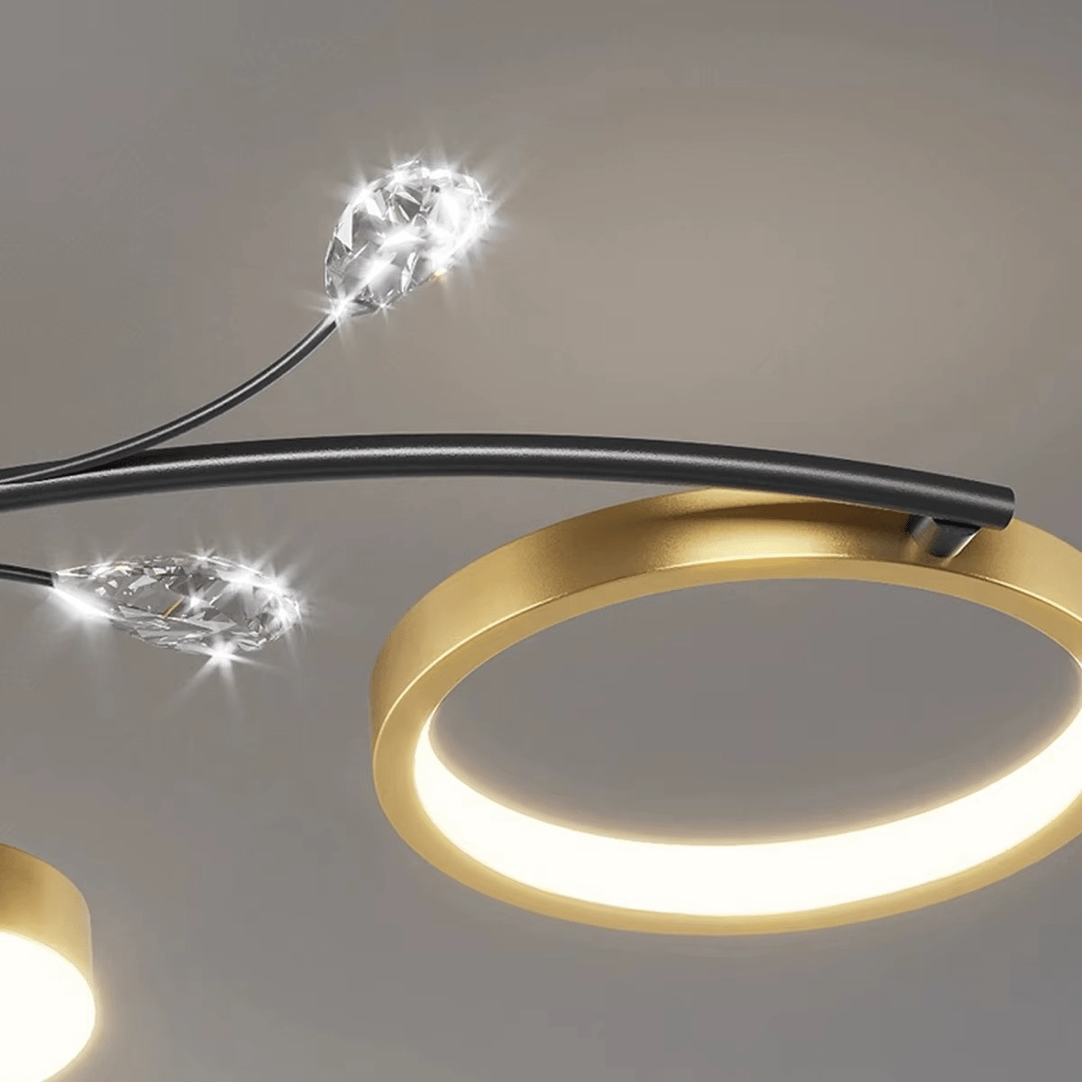 Plafonnier LED avec cristaux en métal - product_type_Atelier Luisiano