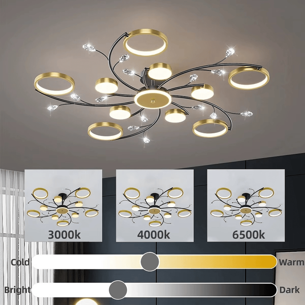 Plafonnier LED avec cristaux en métal - product_type_Atelier Luisiano