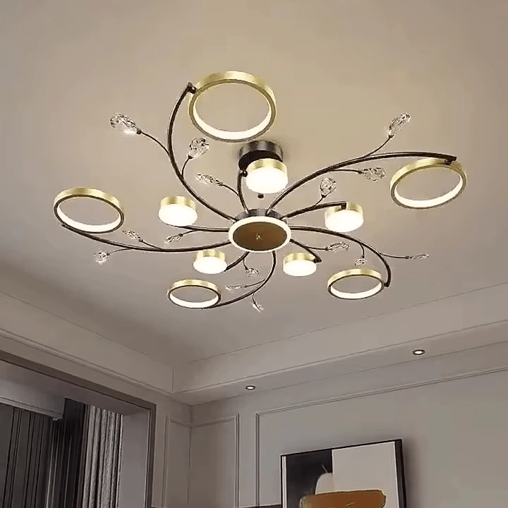 Plafonnier LED avec cristaux en métal - product_type_Atelier Luisiano