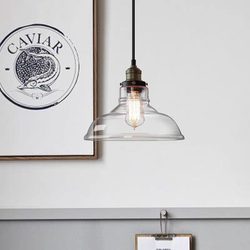 Suspension industrielle en verre fumé ROMINA