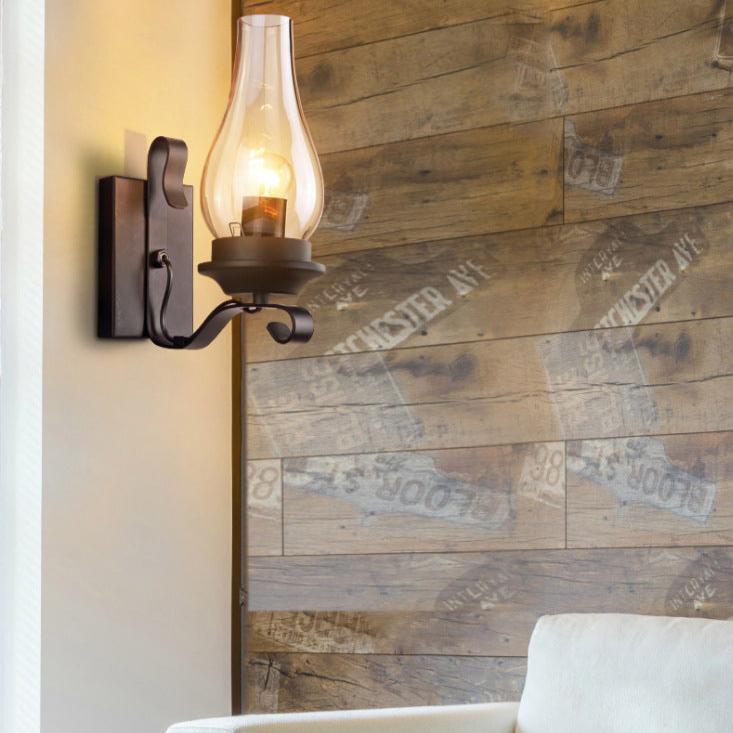 Applique murale en verre vintage │AFEL