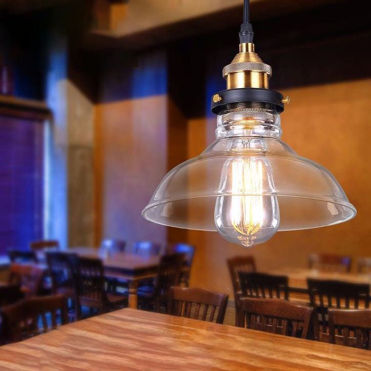 Suspension industrielle en verre fumé ROMINA