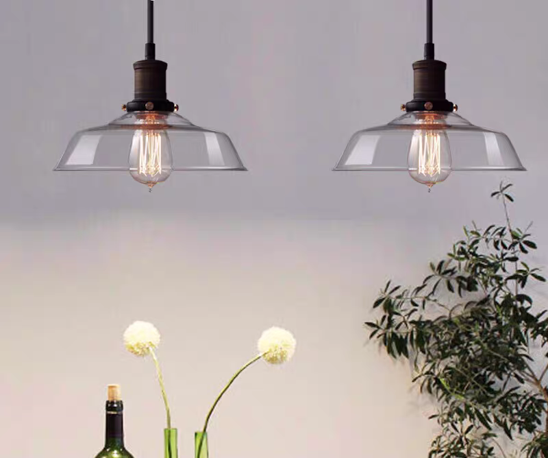 Suspension industrielle en verre fumé ROMINA