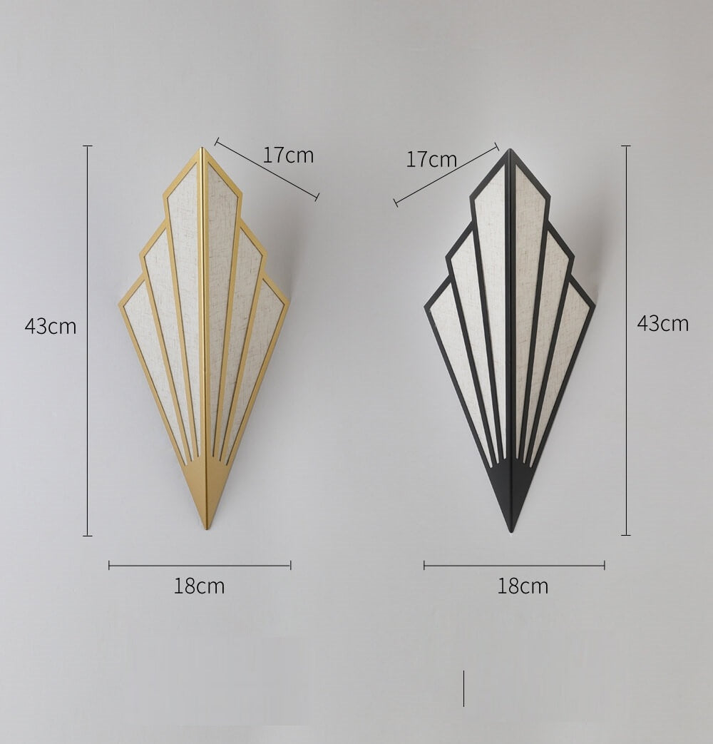 Applique murale LED en métal design moderne en losange │ JOYON