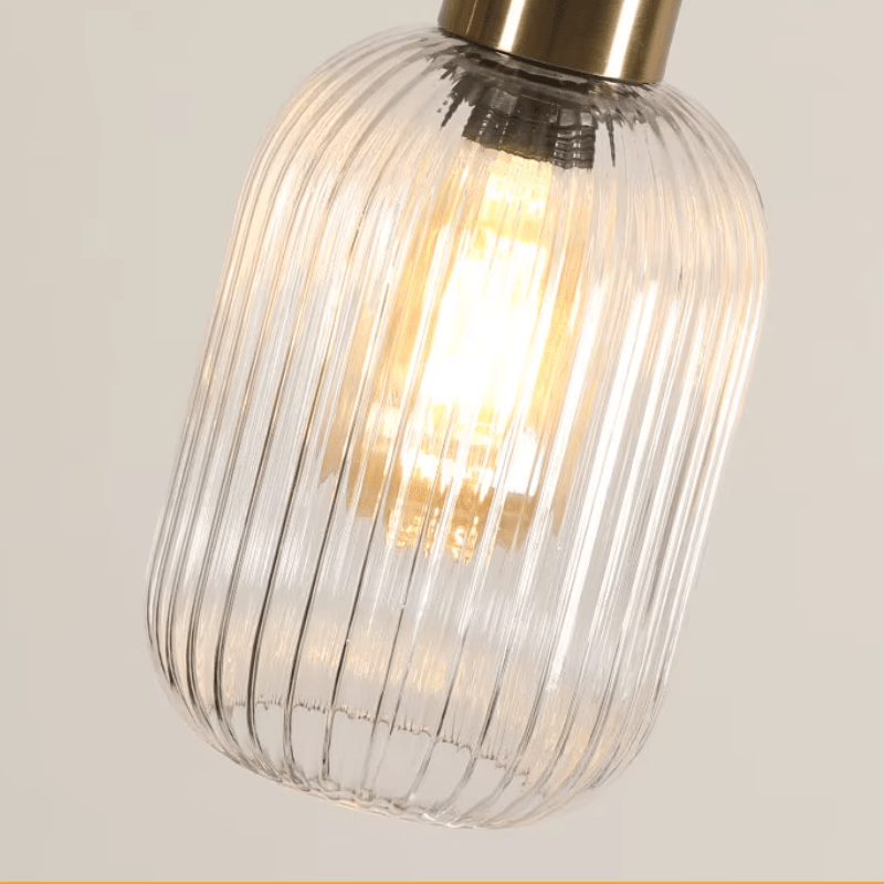 Suspension 3 lampes en verre nervuré LANEO - product_type_Atelier Luisiano