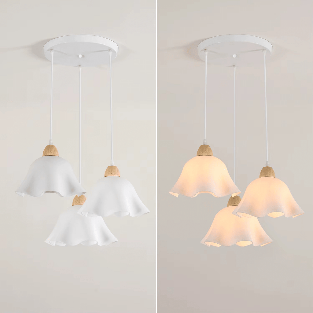Suspension 3 lampes fleur en verre ZEWA - product_type_Atelier Luisiano