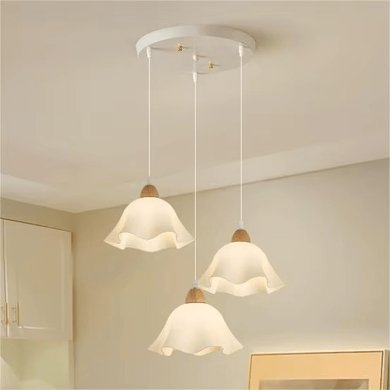 Suspension 3 lampes fleur en verre ZEWA - product_type_Atelier Luisiano