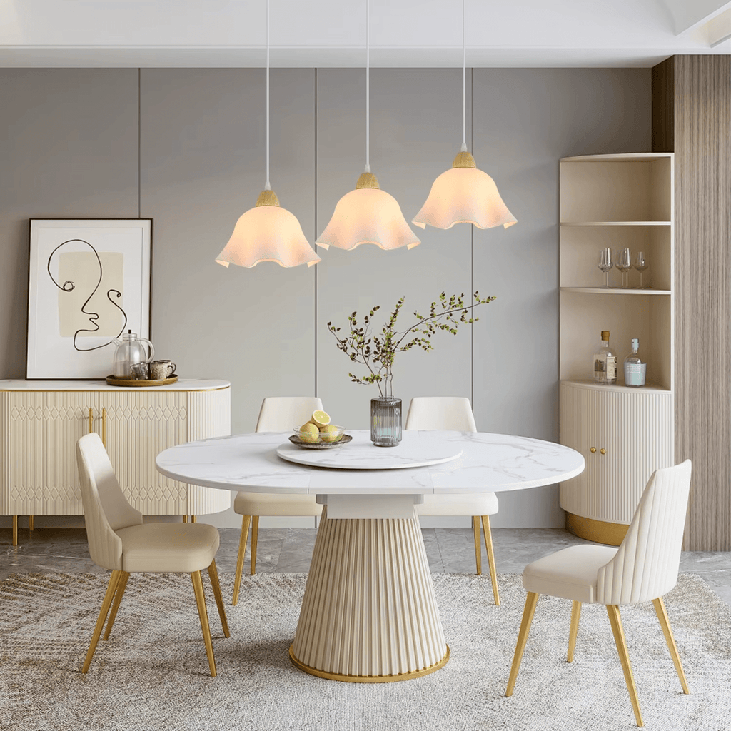 Suspension 3 lampes fleur en verre ZEWA - product_type_Atelier Luisiano