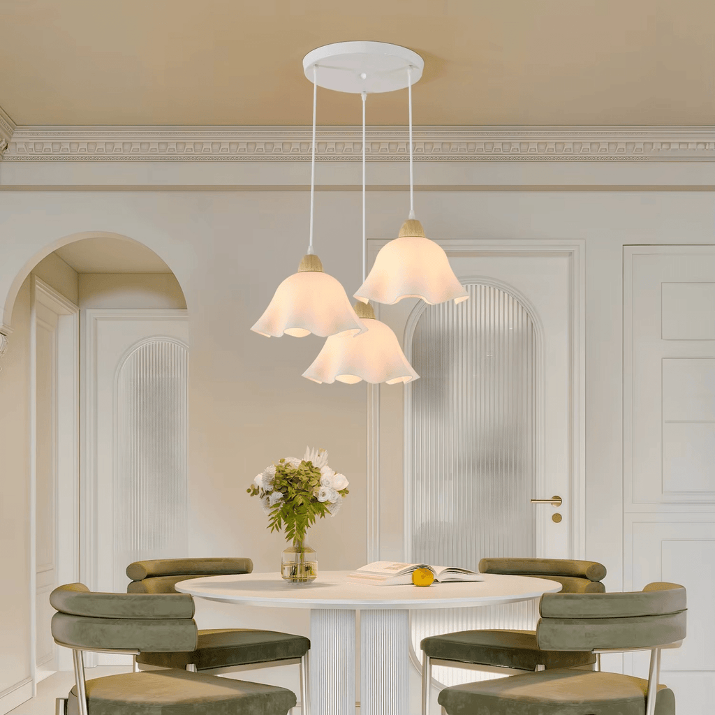 Suspension 3 lampes fleur en verre ZEWA - product_type_Atelier Luisiano