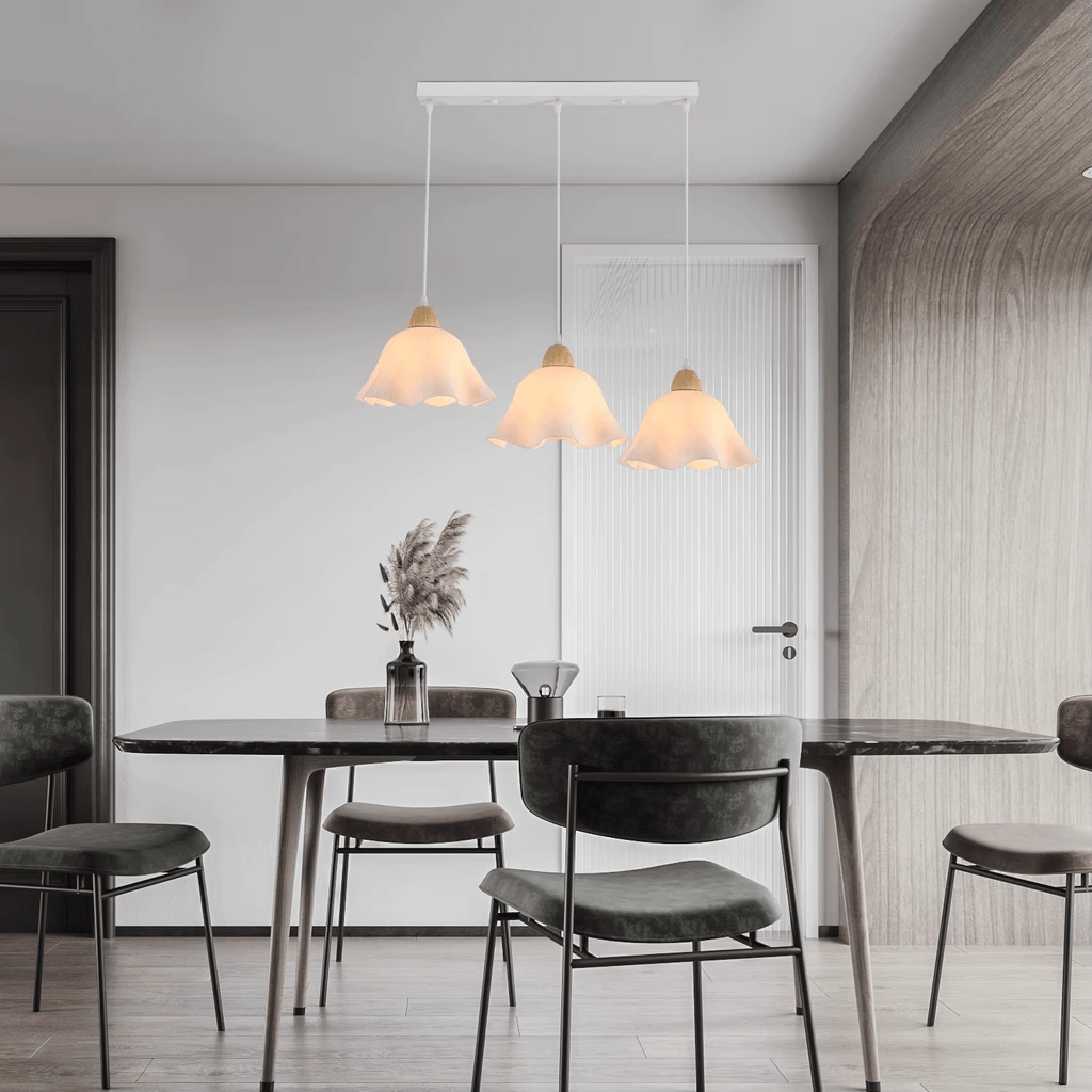 Suspension 3 lampes fleur en verre ZEWA - product_type_Atelier Luisiano