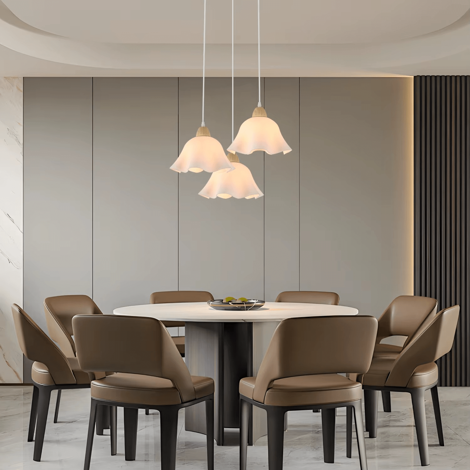 Suspension 3 lampes fleur en verre ZEWA - product_type_Atelier Luisiano