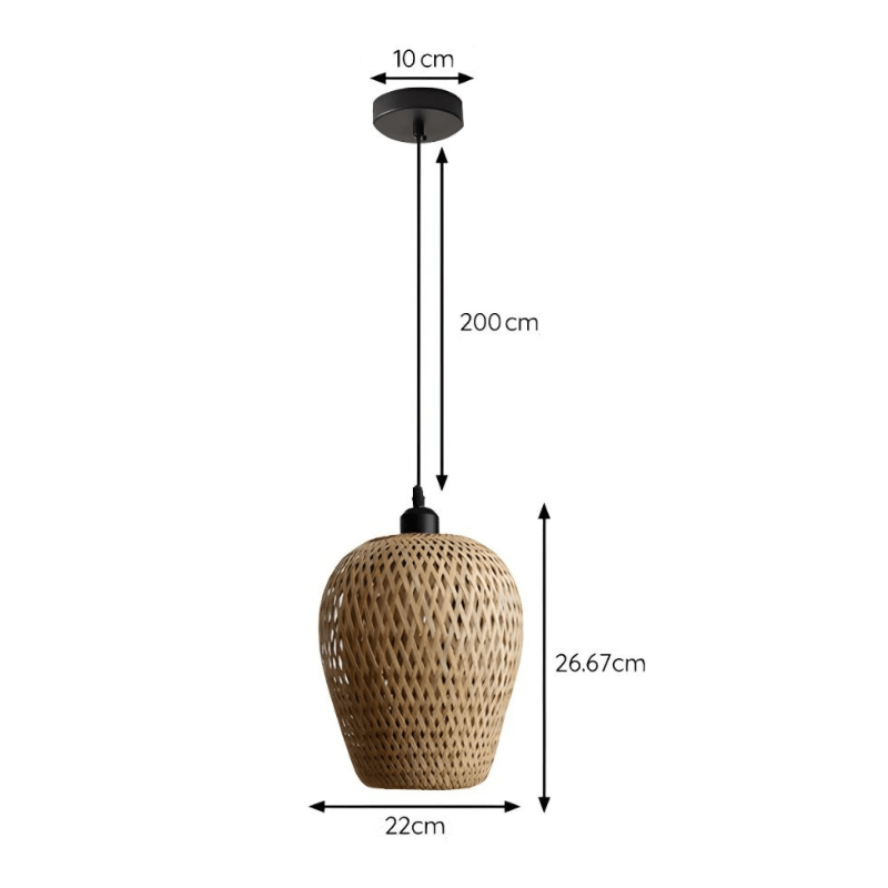 Suspension bohème en bambou POLENKA - product_type_Floor lamp arc