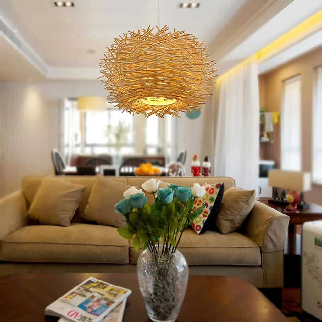 Suspension bohème en rotin RUCH - product_type_Floor lamp arc