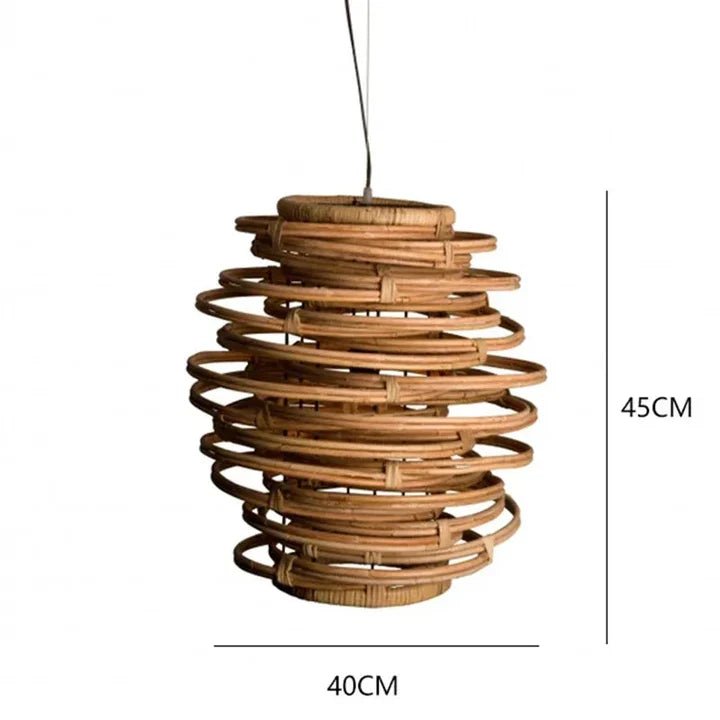 Suspension bohème en rotin TORELA - product_type_Floor lamp arc