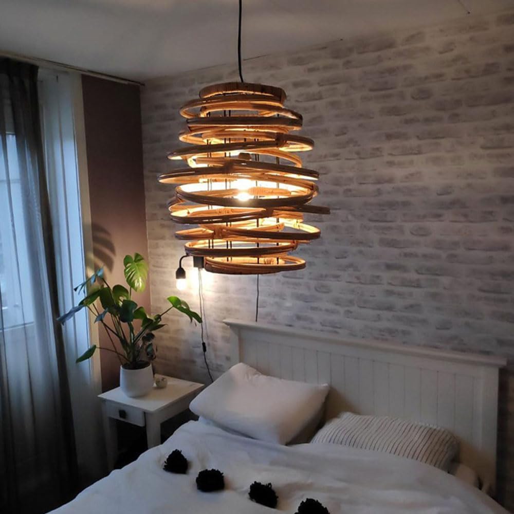 Suspension bohème en rotin TORELA - product_type_Floor lamp arc