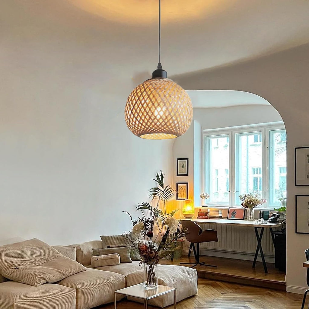 Suspension en bambou sphérique GALA - product_type_Floor lamp arc