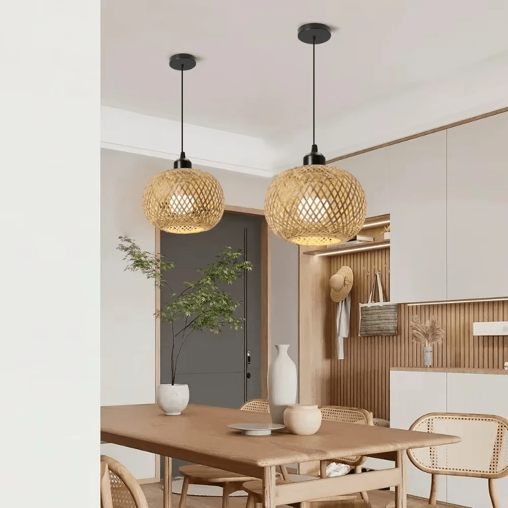 Suspension en bambou sphérique GALA - product_type_Floor lamp arc