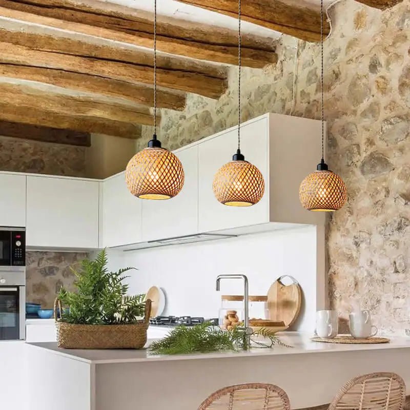 Suspension en bambou sphérique GALA - product_type_Floor lamp arc