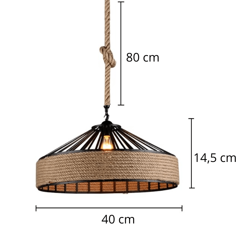 Suspension en corde industrielle CORDA - product_type_Atelier Luisiano