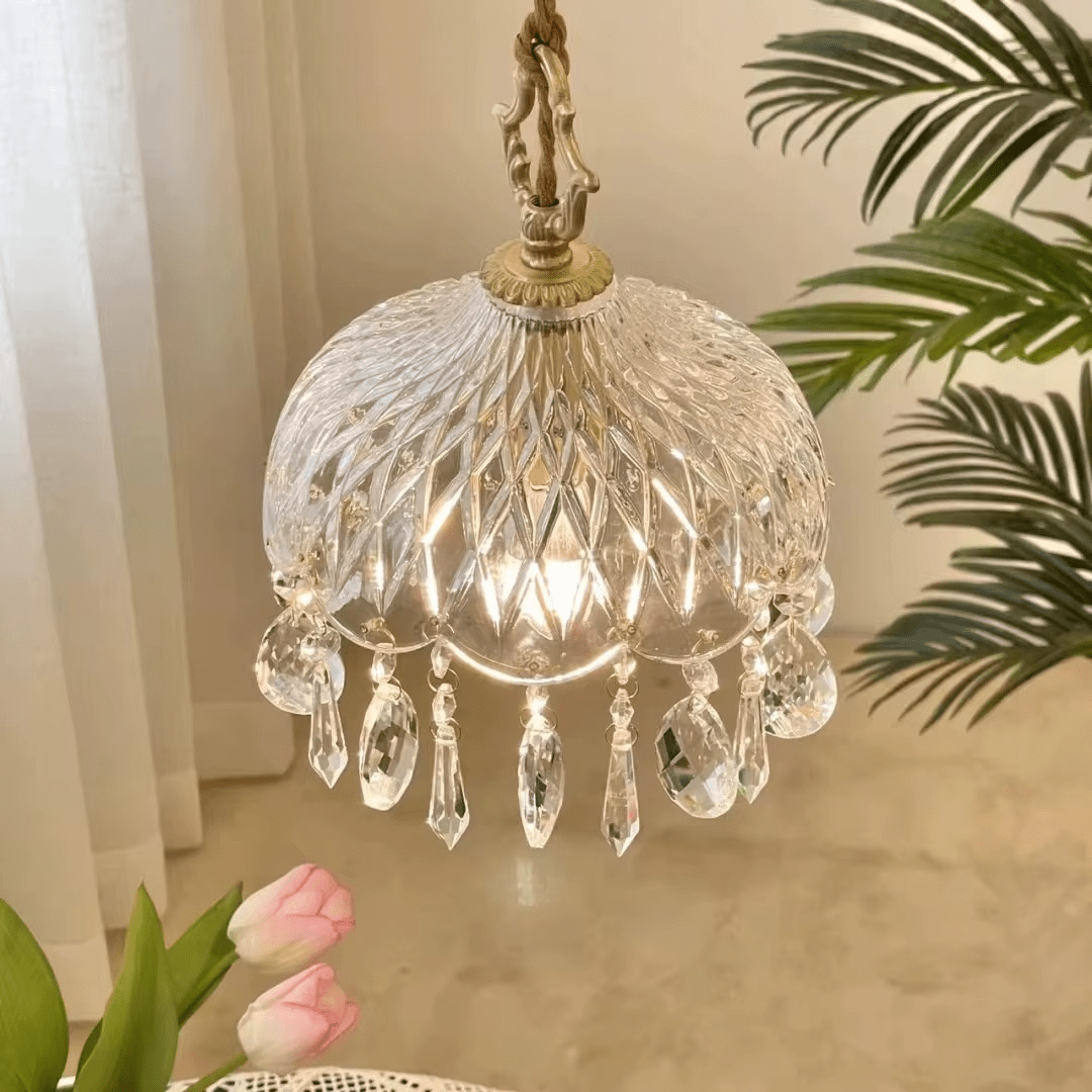 Suspension en Crystal vintage WENZY - product_type_Floor lamp arc