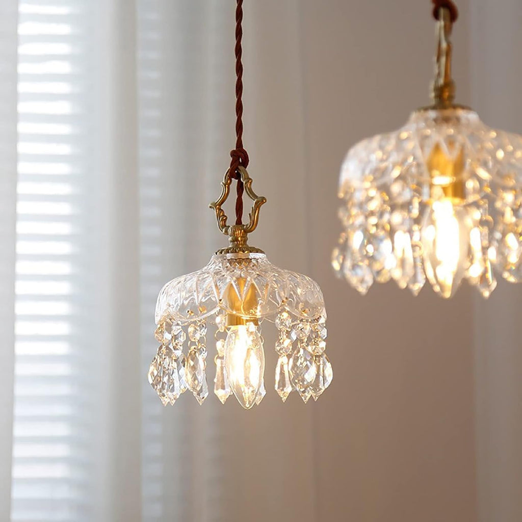 Suspension en Crystal vintage WENZY - product_type_Floor lamp arc