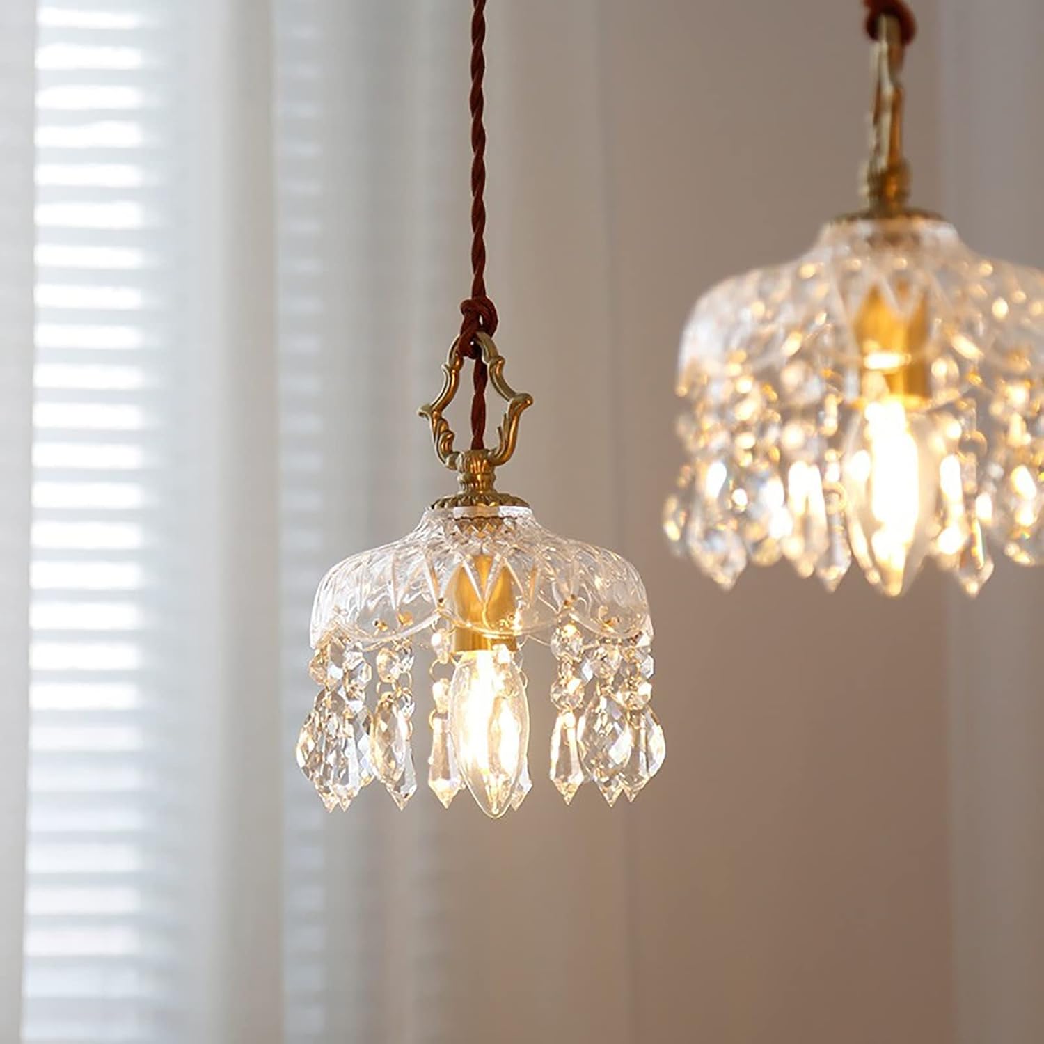 Suspension en Crystal vintage WENZY - product_type_Floor lamp arc