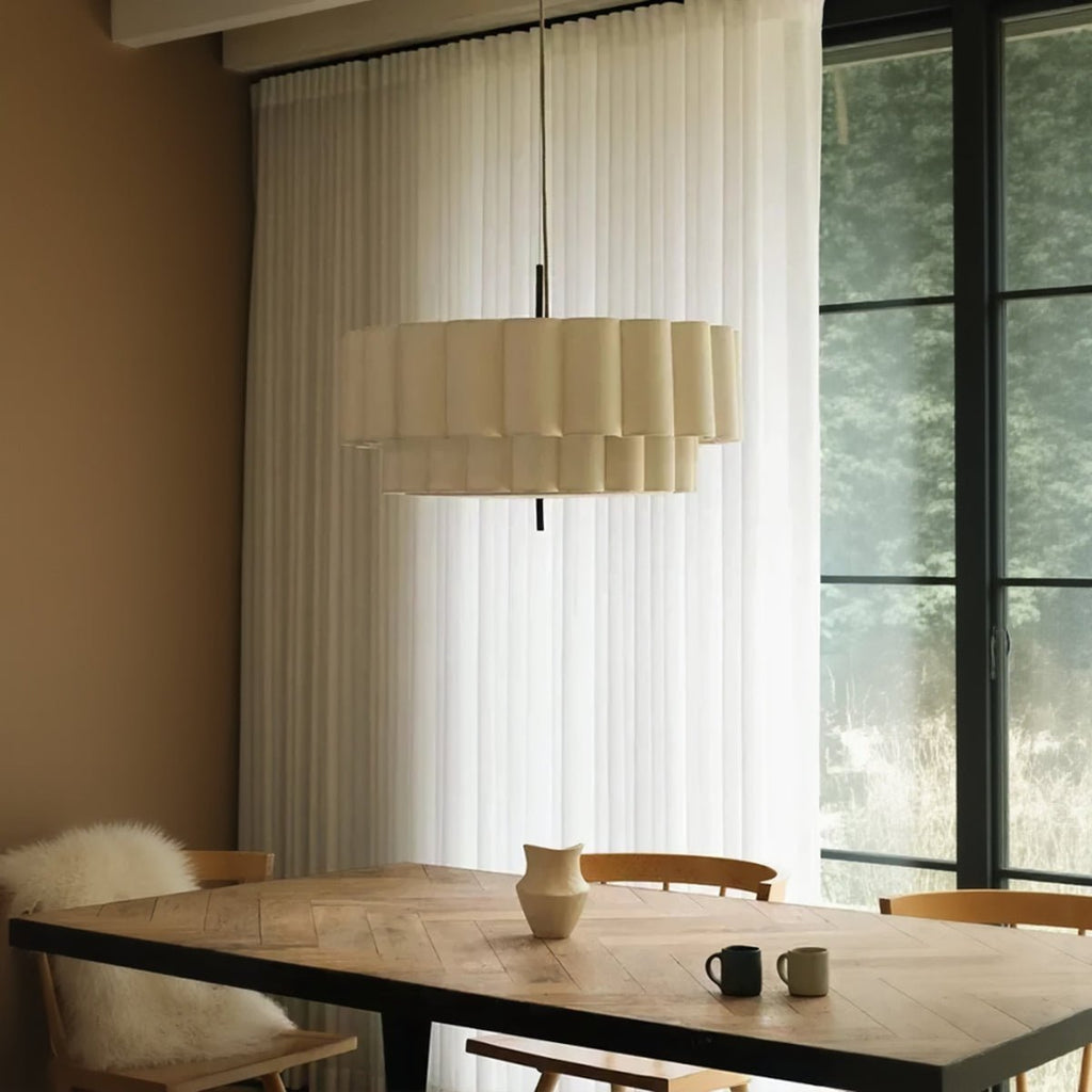 Suspension en lin ROZANA - product_type_Floor lamp arc