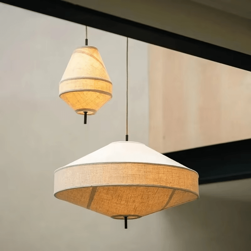Suspension en lin SOLENE - product_type_Floor lamp arc