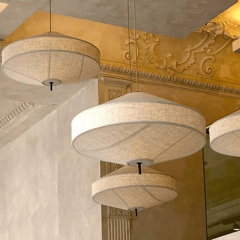 Suspension en lin SOLENE - product_type_Floor lamp arc