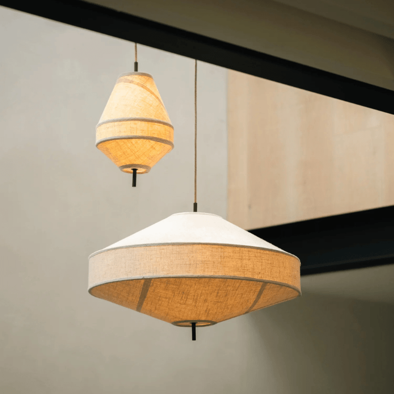 Suspension en lin SOLENE - product_type_Floor lamp arc