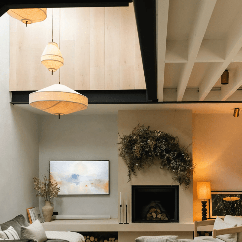 Suspension en lin SOLENE - product_type_Floor lamp arc