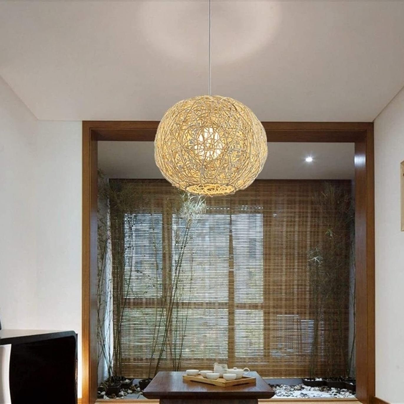 Suspension en osier BOLO - product_type_Floor lamp arc