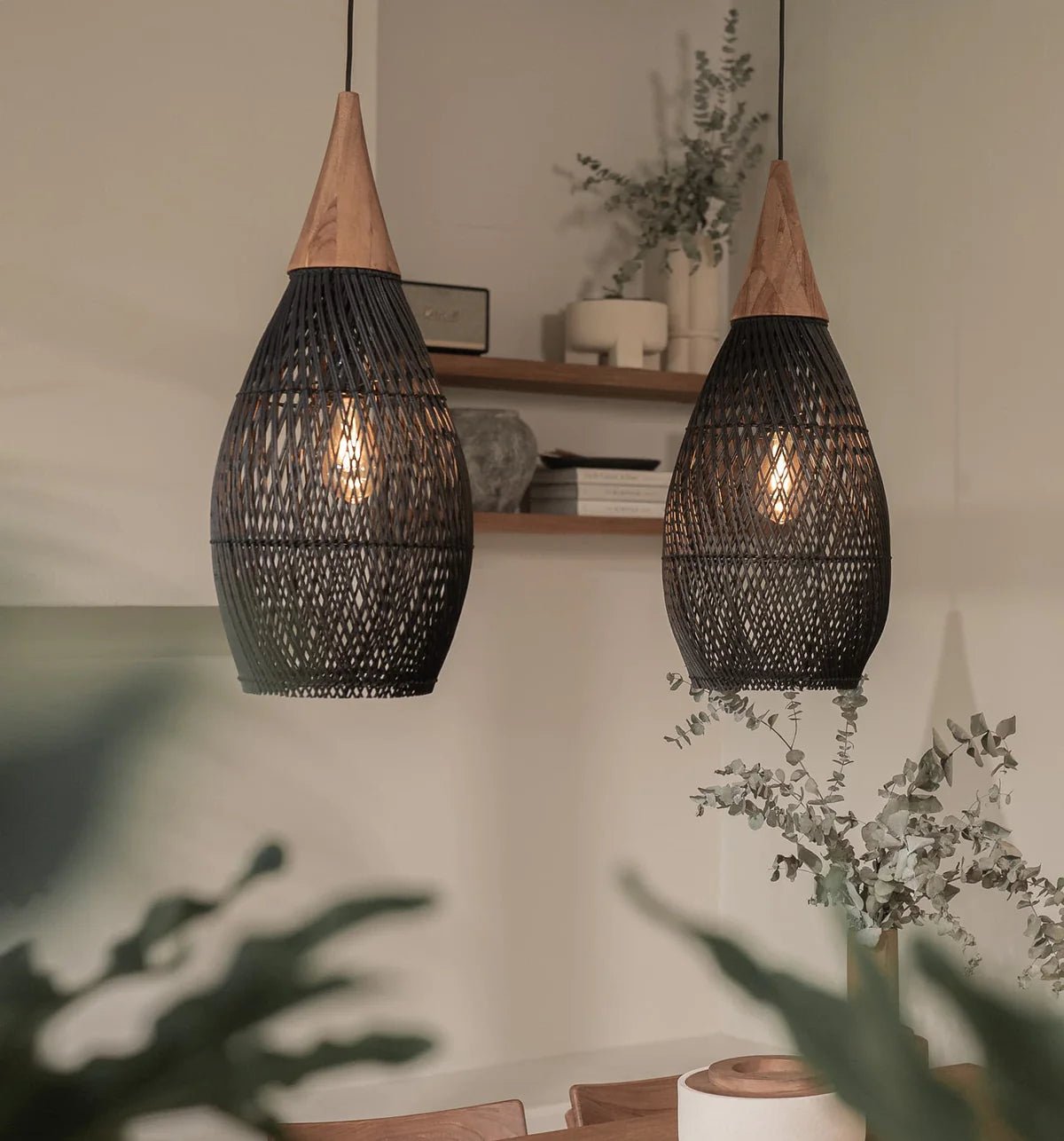 Suspension en rotin bohème CANECA - product_type_Atelier Luisiano