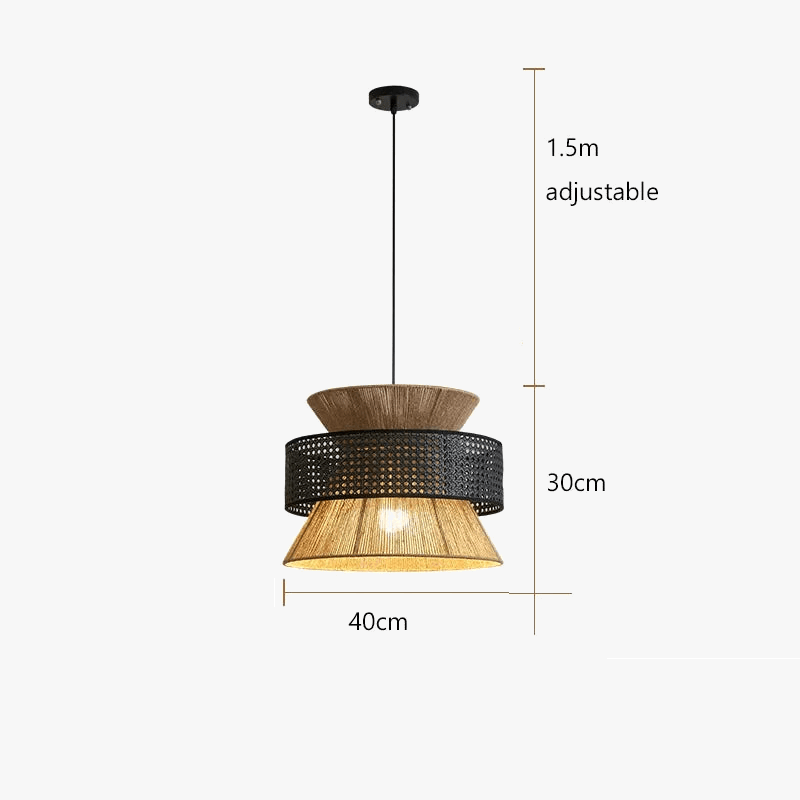 Suspension en rotin DIABOLO - product_type_Floor lamp arc
