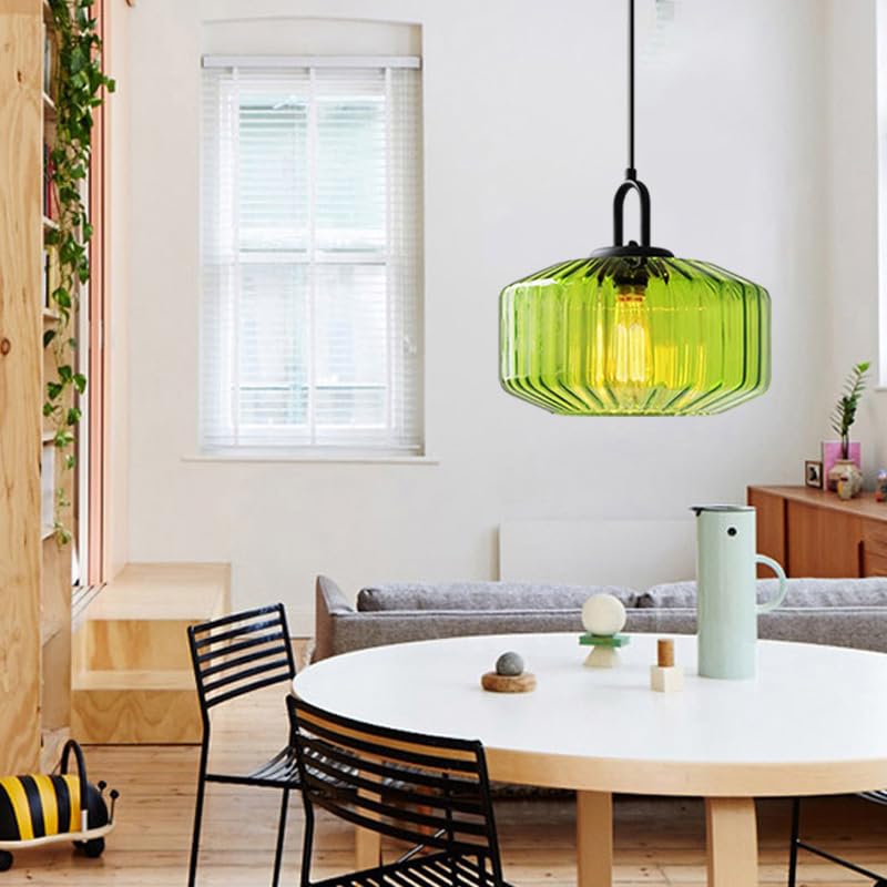 Suspension en verre colorée nervurée ORENA - product_type_Floor lamp arc